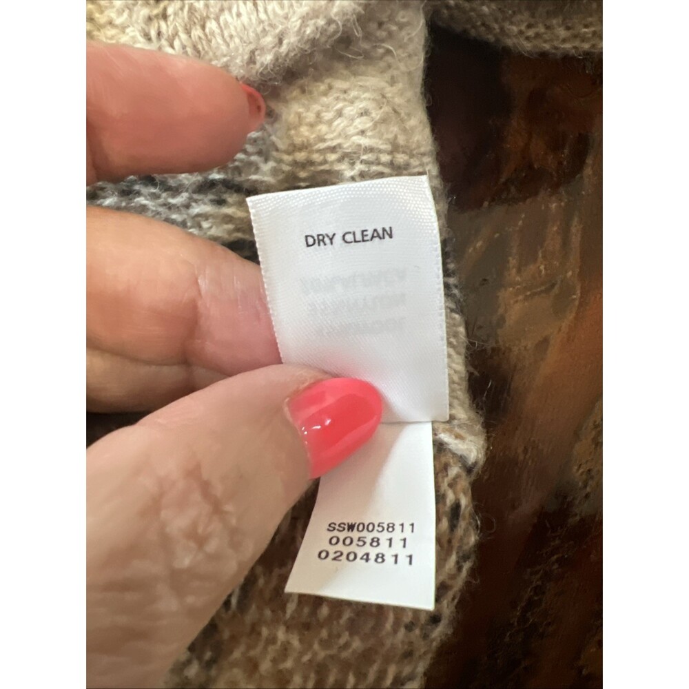 J. JILL Cardigan Wool Alpaca Blend Boho Western Sweater Women's Size Large - Picture 5 of 7